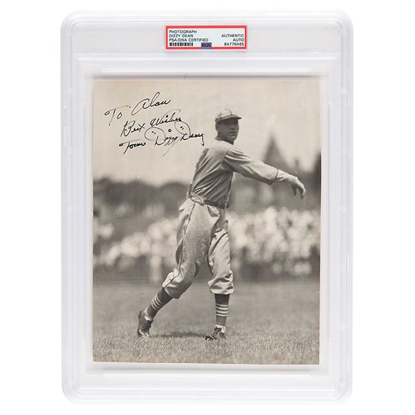 Dizzy Dean Signed Photograph