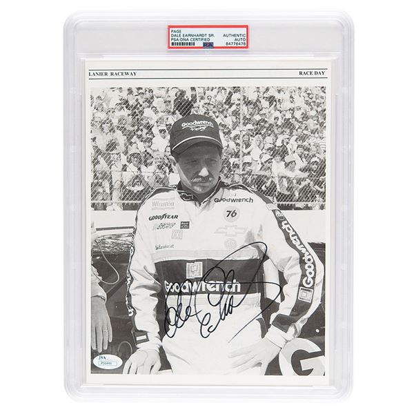 Dale Earnhardt Signed Photograph
