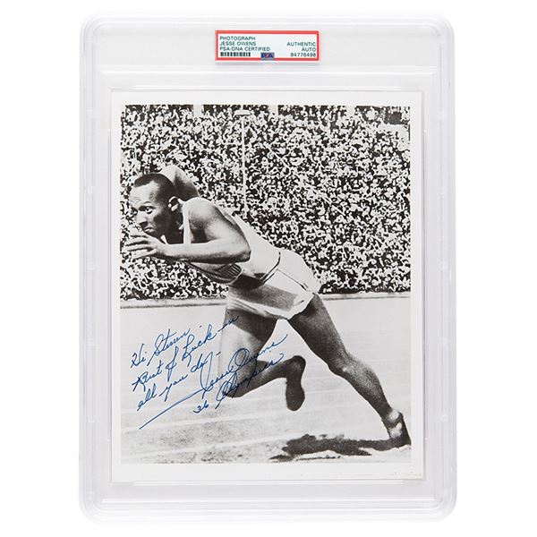 Jesse Owens Signed Photograph