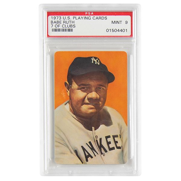 1973 U.S. Playing Cards Babe Ruth - PSA MINT 9