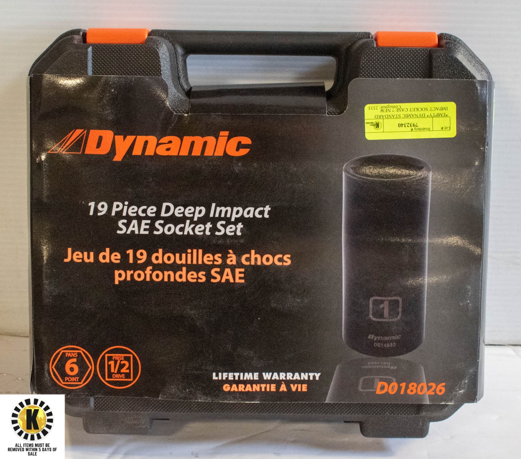 *EMPTY* DYNAMIC STANDARD IMPACT SOCKET CASE ? NEW
