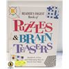 Image 1 : "PUZZLES & BRAIN TEASERS" HARDCOVER BOOK