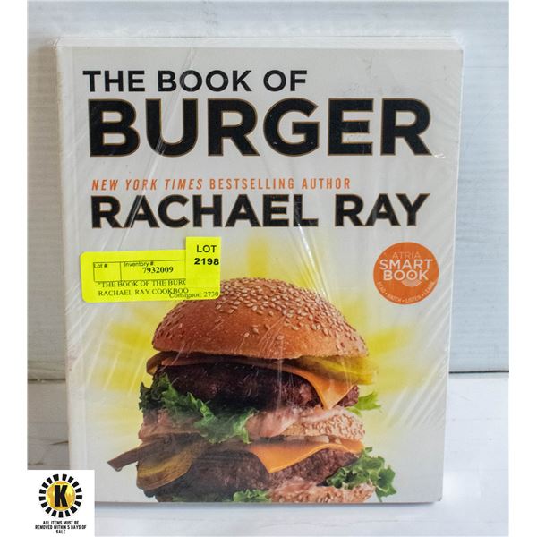  THE BOOK OF THE BURGER - BY RACHAEL RAY COOKBOO