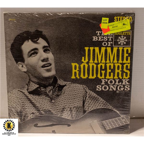 JIMMY RODGERS FOLK SONGS LP