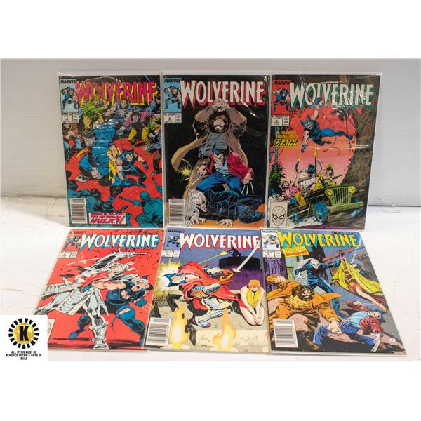 MARVEL WOLVERINE #2-7 COMIC LOT