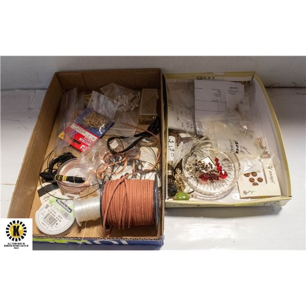 JEWELLRY MAKING SUPPLIES, JUMP RINGS, CLASPS, WIRE