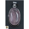 Image 1 : #216-NATURAL PINK ROSE QUARTZ PENDANT