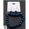 Image 1 : #211-NATURAL BLUE LAPIZ LAZULI EARINGS,BRACELET