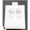 Image 1 : #38-NATURAL AKOYA PEARL STUD EARRINGS