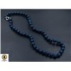 Image 1 : #207-NATURAL BLUE LAPIS LAZULI BEAD NECKLACE