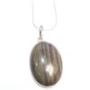 Image 1 : S34-80 SILVER AGATE 16" NECKLACE