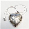 Image 1 : S34-95 SILVER HEART 16" NECKLACE