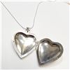 Image 2 : S34-95 SILVER HEART 16" NECKLACE