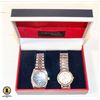 Image 1 : NEW GENEVA MEN & LADIES WATCH SET IN CASE