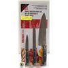 Image 1 : KNIFE SET SOLID TANG RIVETED 3 PIECE