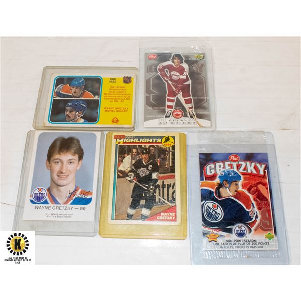 WAYNE GRESTZKY HOCKEY CARDS 1977, 80, 81, 91