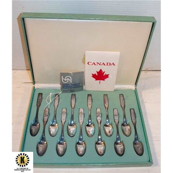 1967 CANADA COMMEMORATIVE SPOON COLLECTION