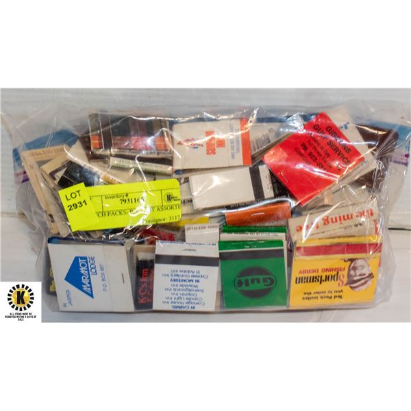 MATCH PACKS- BAG LOT ASSORTED