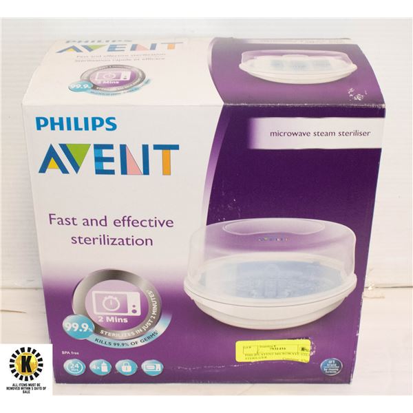 PHILIPS AVENT MICROWAVE STEAM STERILIZER