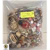 LARGE BAG OF COSTUME CRAFT JEWELRY