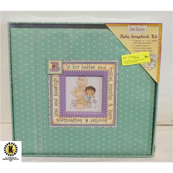 NEW BABY SCRAPBOOK KIT - PAPER, PATTERNS,