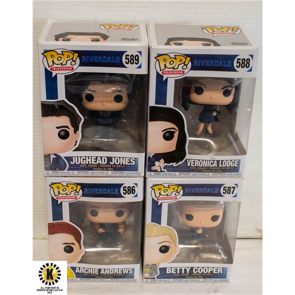 SET OF 4 FUNKO POP FIGURINES