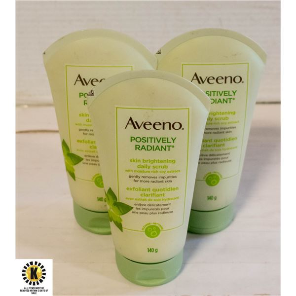 3 AVEENO POSITEVELY RADIANT DAILY