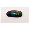 Image 1 : ELONGATED OVAL AMMOLITE GEMSTONE WITH OPAL