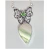 Image 1 : UNIQUE BUTTER FLY THEMED GREEN SWISS OPAL AND