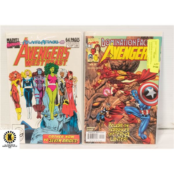 AVENGERS WEST COAST #4 & AVENGERS 1.2