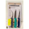 Image 1 : 3PCS FARBERWARE PARING KNIFE SET