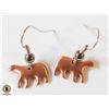 Image 1 : NATIVE POLAR BEAR EARRINGS (SIGNED/