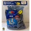 Image 1 : CREW SOCKS BLACK,SIZE 12-16,6-PACK,FRUIT OF THE
