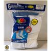 Image 1 : WHITE CREW SOCKS,SIZE 12-16,6-PACK,FRUIT OF THE