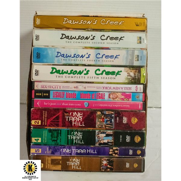 DVDS:  DAWSONS CREEK, ONE TREE HILL & MORE