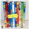 10 PK OF ASSORTED KIDS DVDS