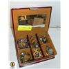 Image 1 : VINTAGE TAPESTRY TOP JEWELRY BOX FULL OF ESTATE