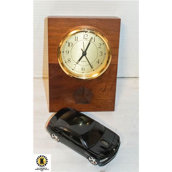 VINTAGE DODGE DESK CLOCK & CHALLENGER MOUSE