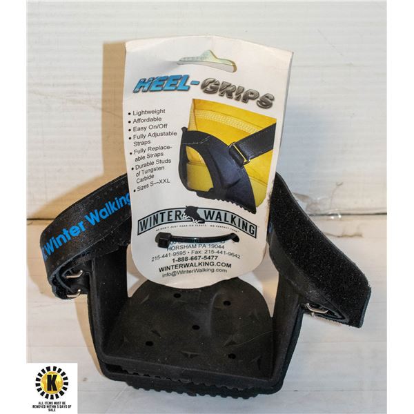 HEEL-GRIPS WINTER WALKING SIZE L/G