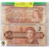 Image 1 : $2 BILLS 1974 & 1986