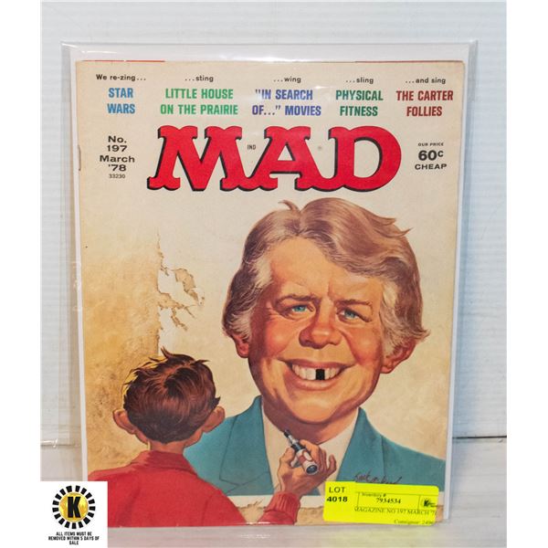 MAD MAGAZINE NO 197 MARCH '78