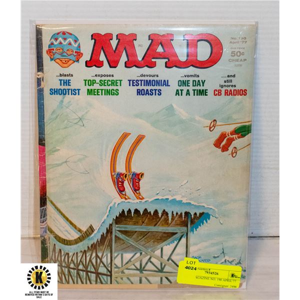 MAD MAGAZINE NO. 190 APRIL'77