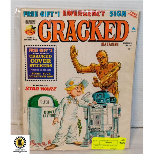 CRACKED MAGAZINE STAR WARS NO.152 1978