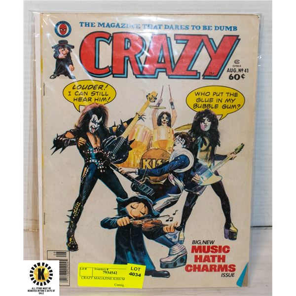 CRAZY MAGAZINE KISS NO.41 1978