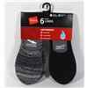 Image 1 : 6 NEW PAIRS HANES MEN'S LINERS (ULTRA LOW CUT