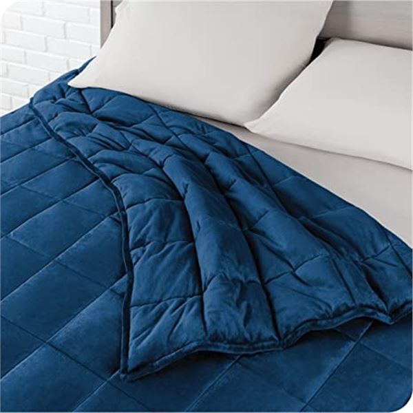 NEW BARE GREY KING SIZE 30LBS WEIGHTED BLANKET