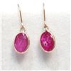 Image 1 : S202-26 10K RUBY(2CT) EARRINGS