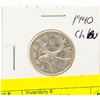 Image 1 : 1940 CANADIAN KING GEORGE SILVER QUARTER