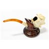 Image 2 : MIEERSCHAUM HORSE CARVED PIPE WITH CASE + STAND