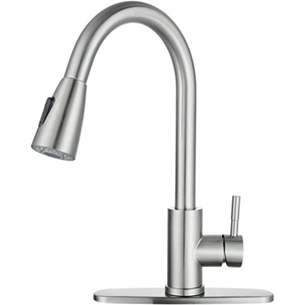 NEW SHUNLI PULL DOWN KITCHEN SINK FAUCET - NICKEL